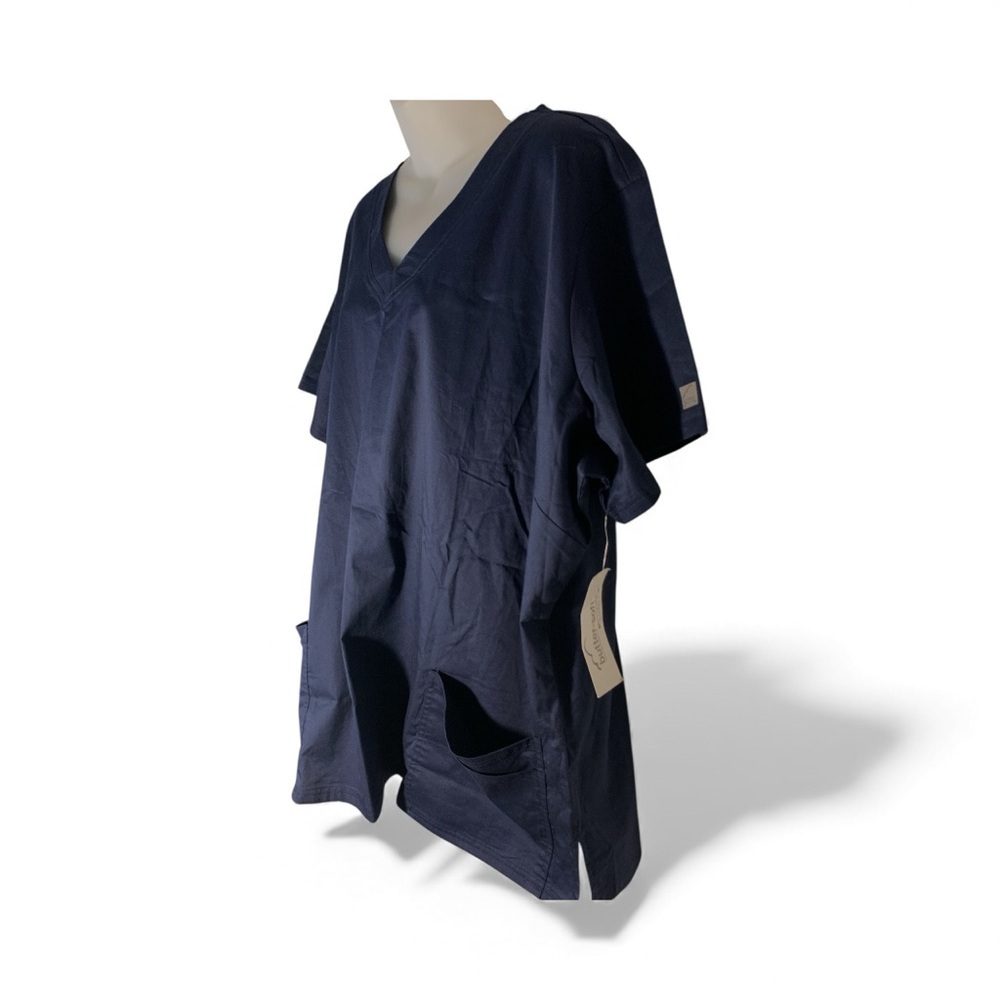Butter Soft Stretch Scrub Navy Top
